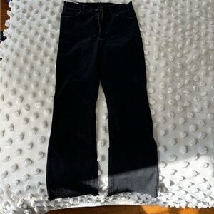 Mother the hustler ankle fray in black